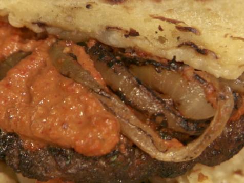 Mediterranean Lamb Patty Melt