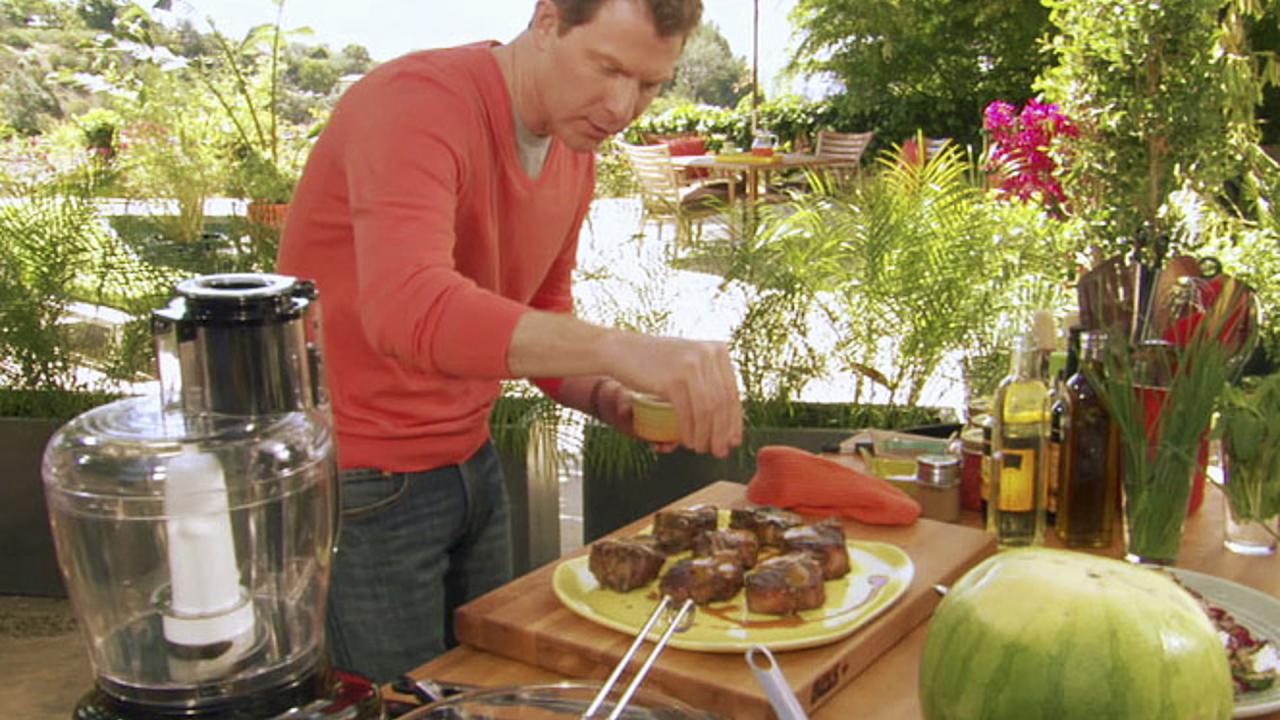 Lamb Chops & Mustard BBQ Sauce