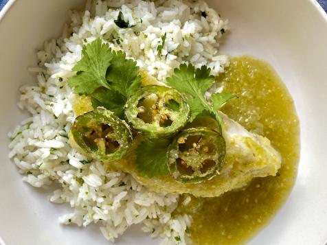 Tomatillo-Poached Fish