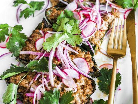 Sausage-Stuffed Poblanos