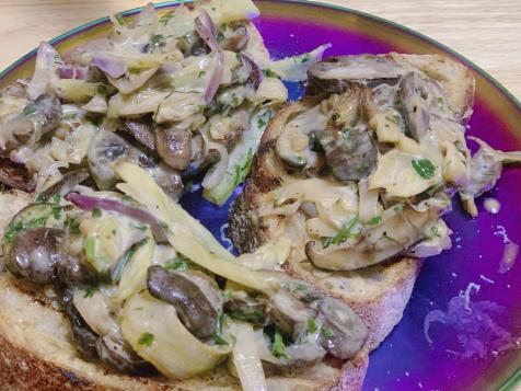 Melty Mushroom Sandwiches
