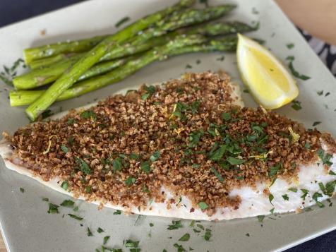 Sole with Bread Crumb Topping