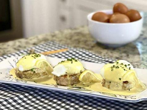 Salmon Cakes Eggs Benedict