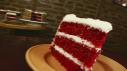 Ted on Red Velvet Cake