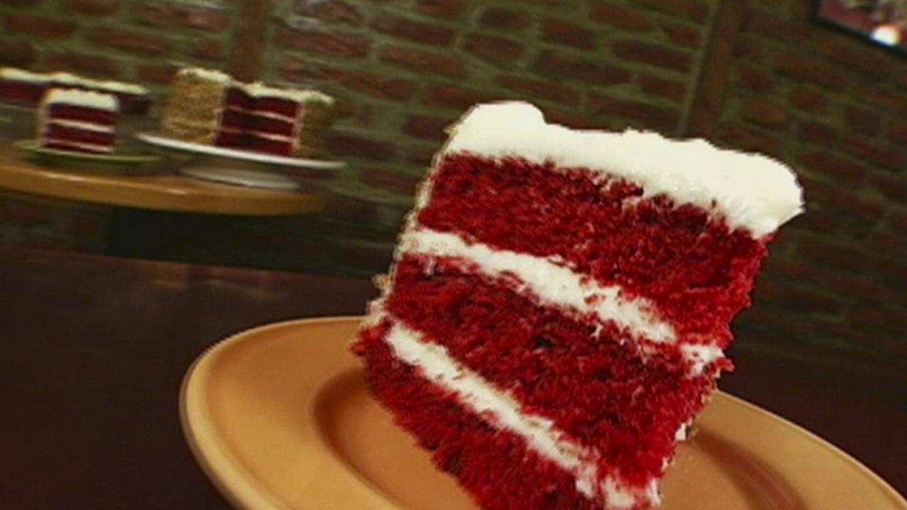 Ted on Red Velvet Cake