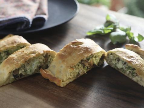 Turkey, Pesto, Veggie Calzones