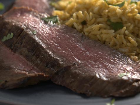 Flank Steak with Coconut Rice