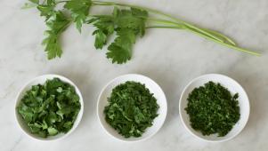 Washing and Chopping Herbs