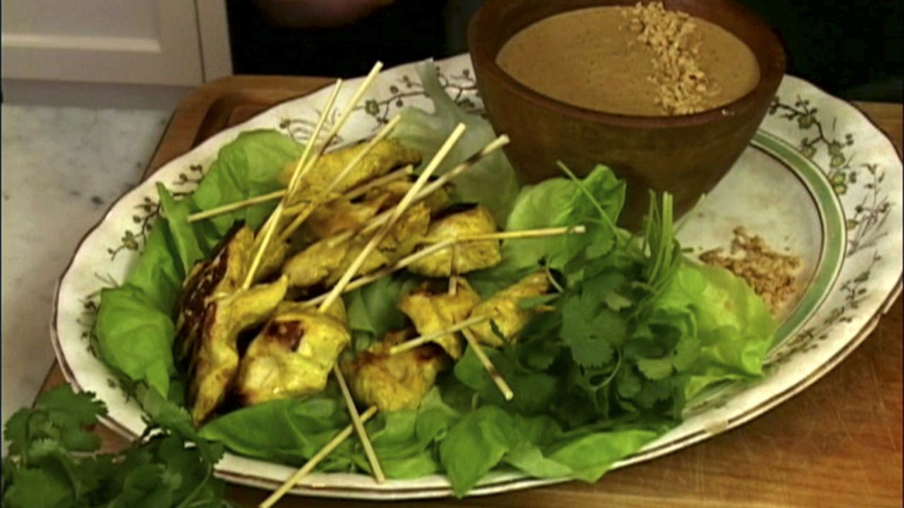 Chicken Satay and Peanut Sauce