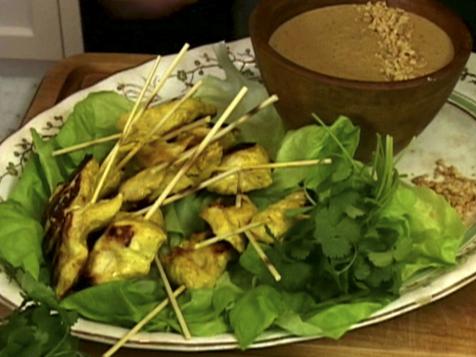 Chicken Satay and Peanut Sauce
