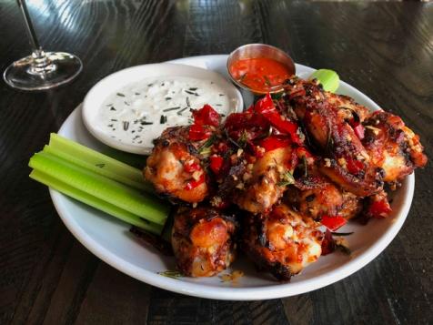 Roasted Chicken Wings Marinated in Calabrian Chile Sauce