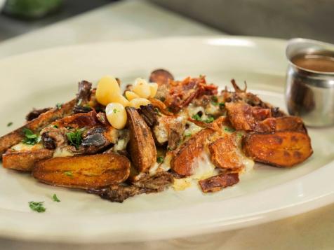 Fingerling Potato Poutine with Chile Braised Beef