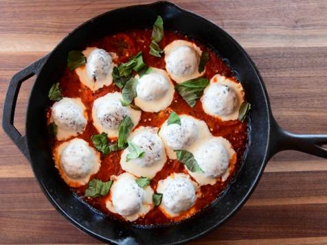 Hot and Cheesy Baked Meatballs