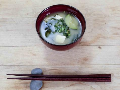 Miso Soup with Summer Squash