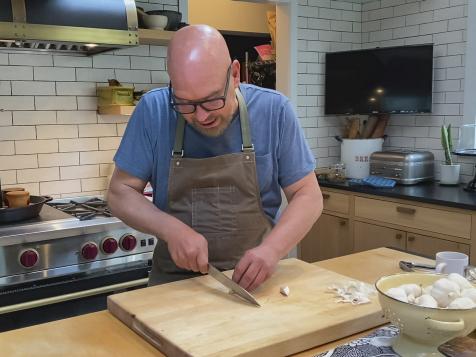 Chopping Garlic