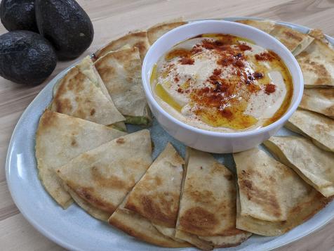 DIY Hummus Avocado Quesadilla