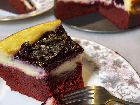 Blueberry Layered Cheesecake