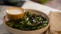 Blistered Shishito Peppers with Lemon Dipping Sauce