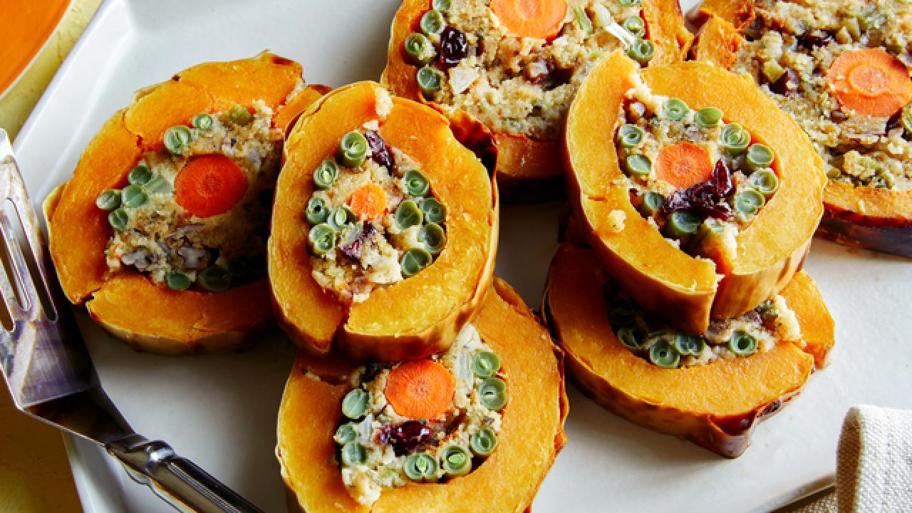 Whole Stuffed Butternut Squash