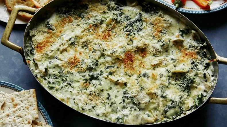 Dump Spinach and Artichoke Dip from Frozen