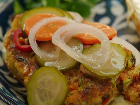 Salmon Burgers with Vegetables