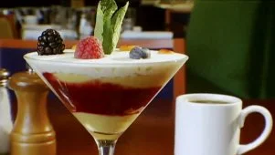 Passionfruit and Berry Trifle