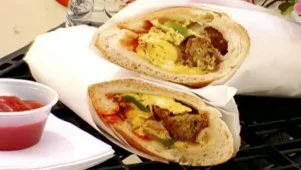 Falafel Omelet Hoagie