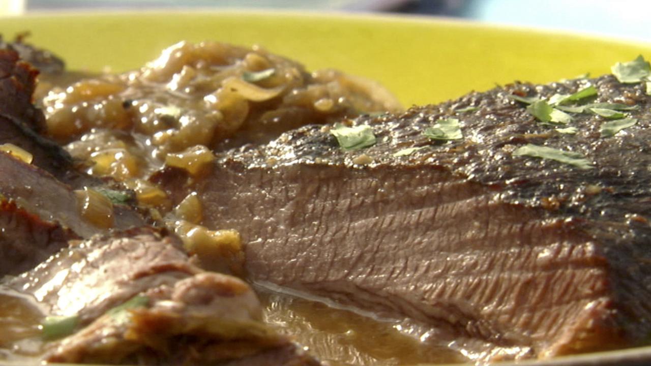 Beer, Ginger & Garlic Brisket
