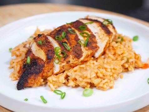 Blackened Chicken, Creole Rice