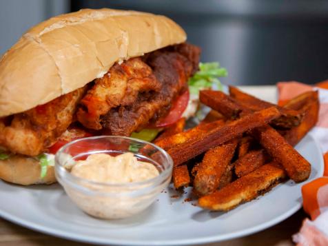 Fried Fish Po' Boys with Fries