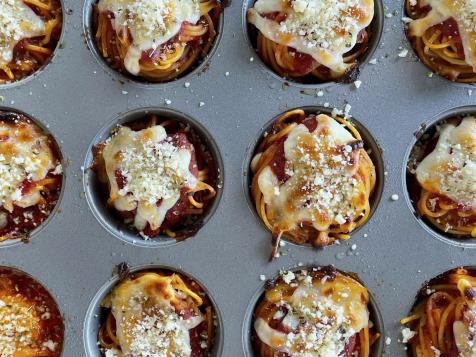Easy Cheesy Spaghetti Cupcakes