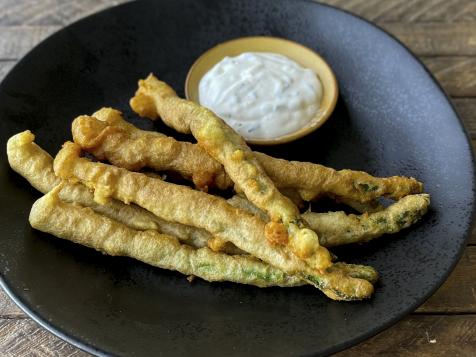 Asparagus Fries with Chive Dip
