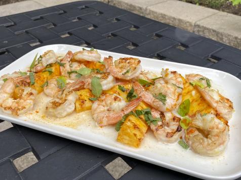 Grilled Pineapple and Shrimp