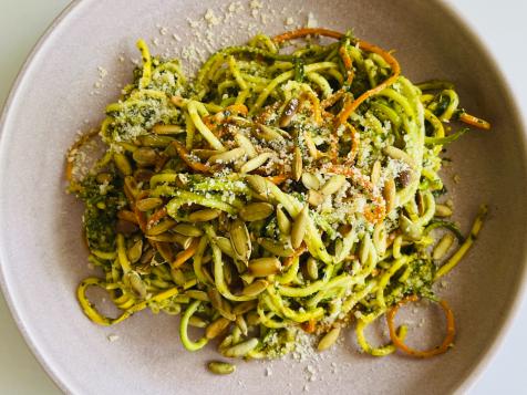 Greens Pesto, Veggie Noodles