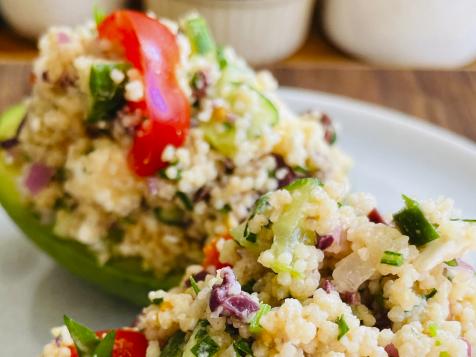 Greek Salad Stuffed Avocados
