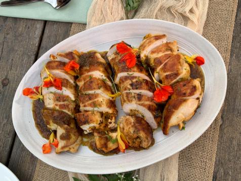Stuffed Chicken Breasts with Caribbean Root Medley Mash