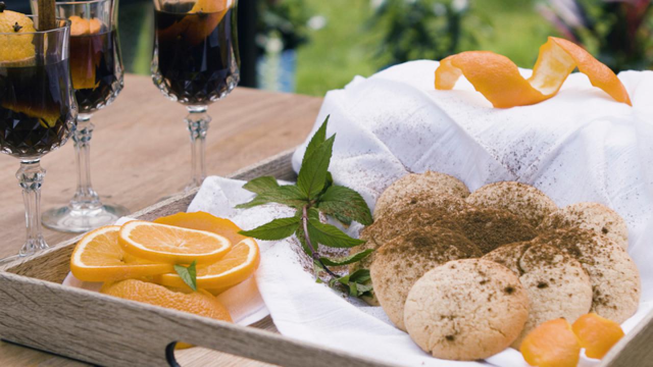 Blood Orange Tea Cakes and Cafe Brulot