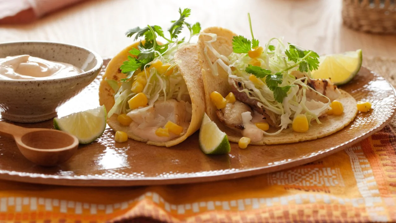 Fish Tacos With Chipotle Cream