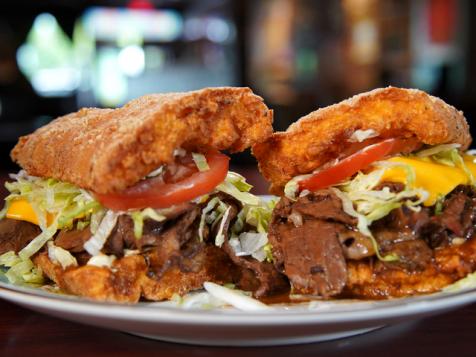 12 Napkin Fried Roast Beef Po' boy