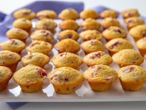 Fresh Raspberry Mini Corn Muffins