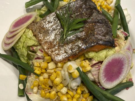 Air Fryer Salmon Salad