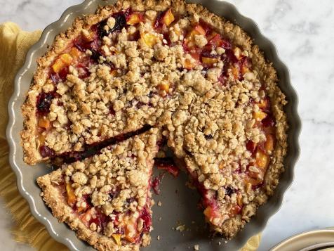 Stone Fruit Crumble Tart