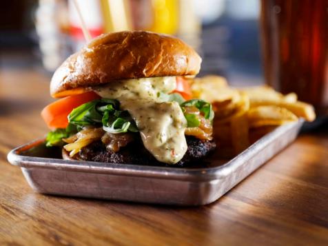 Churrasco Steak Burger at The Butcher Shop