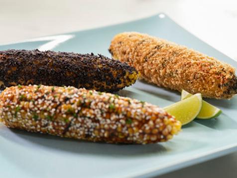 Chipotle Mayo and Blue Corn Tortilla Chips Corn on the Cob