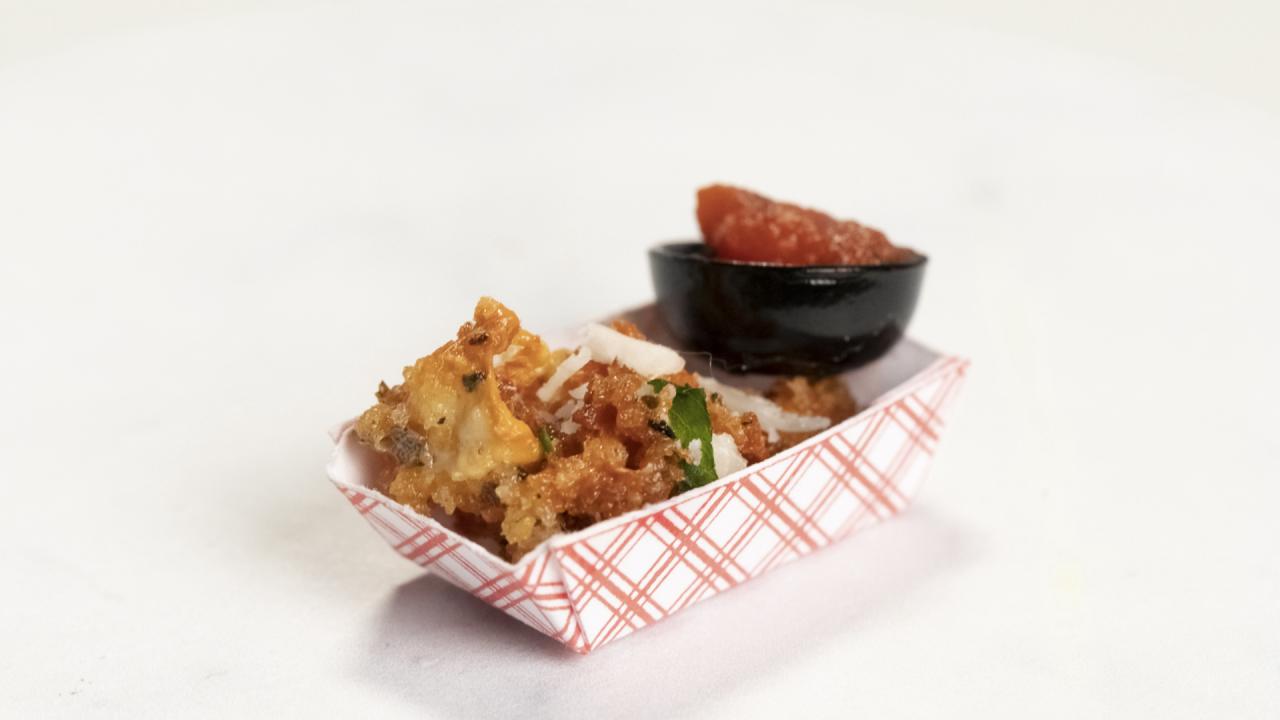 Fried Mozzarella with Marinara