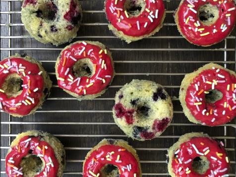Citrus-Berry Baked Doughnuts