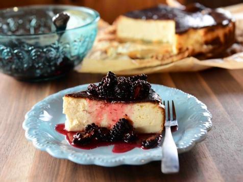 Burnt Cheesecake with Berries