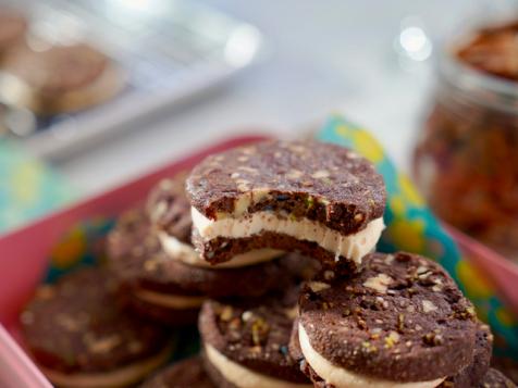 Chocolate Pecan Sandwich Cookies