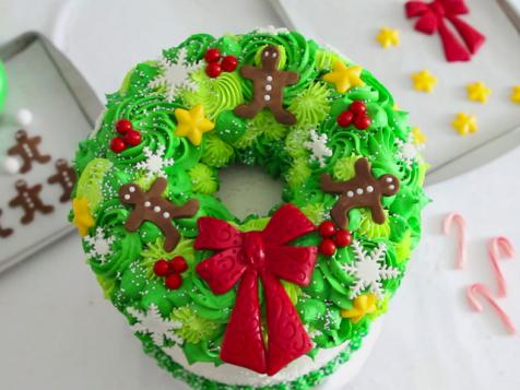 Christmas Wreath Layer Cake