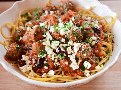 Greek Spaghetti and Meatballs